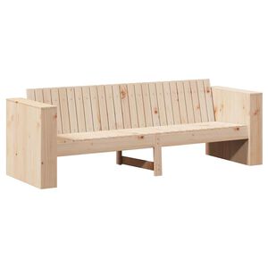 vidaXL Canap&eacute; de jardin Naturel 185,5 x 60 x 62 cm Bois de pin massif