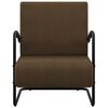 vidaXL Fauteuil Marron fonc&eacute; Tissu