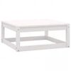 vidaXL Salon de jardin 10 pcs avec coussins Blanc Bois de pin massif