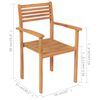 vidaXL Ensemble &agrave; manger de jardin 7 pcs Bois de teck massif