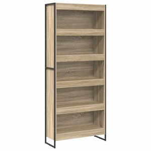vidaXL Biblioth&egrave;que 80 x 30 x 189,5 cm Bois d'ing&eacute;nierie Sonoma