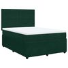 vidaXL Sommier &agrave; lattes de lit et matelas Vert fonc&eacute; 140x200cm Velours