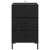 vidaXL Cabinet de chevet Ch&ecirc;ne noir 40 x 40 x 66 cm Bois d'ing&eacute;nierie