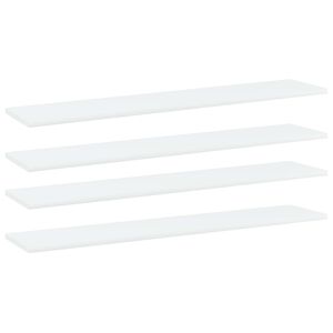 vidaXL Panneaux de biblioth&egrave;que 4 pcs blanc bois d&rsquo;ing&eacute;nierie