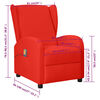 vidaXL Fauteuil de massage Rouge Similicuir