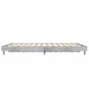 vidaXL Cadre de lit sans matelas gris béton 140x190 cm