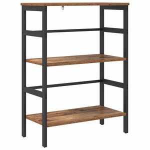 vidaXL &Eacute;tag&egrave;re 2 niveaux 60 x 29,5 x 81 cm Bois d'ing&eacute;nierie