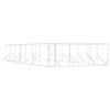 vidaXL Chenil d'ext&eacute;rieur pour chiens argent&eacute; 6x14x2 m acier galvanis&eacute;