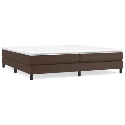 vidaXL Cadre de lit Marron 200x200 cm Similicuir