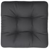 vidaXL Coussin de palette noir 60x61,5x10 cm tissu
