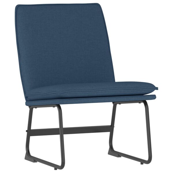vidaXL Chaise longue Bleu 52x75x76 cm Tissu