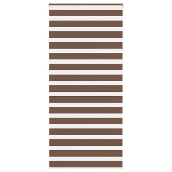vidaXL Store z&egrave;bre marron 110x200cm largeur du tissu 105,9cm polyester