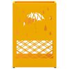 vidaXL Porte-parapluie jaune moutarde 28 x 12 x 41 cm Acier