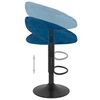 vidaXL Tabourets de bar lot de 2 bleu velours