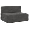 vidaXL Canap&eacute;-lit pliable Gris fonc&eacute; 70 x 80 x 60 cm Tissu