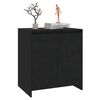 vidaXL Buffet Noir 70x41x75 cm Bois d'ingénierie
