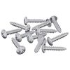 vidaXL Vis en bois 12 pc Argent&eacute; M3,5 x 20 mm Acier