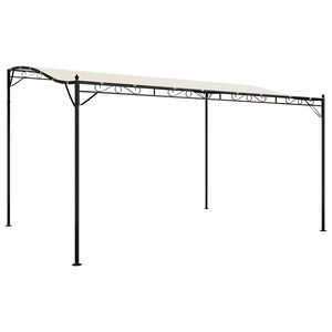 vidaXL Auvent cr&egrave;me 4x3 m 180 g/m&sup2; tissu et acier