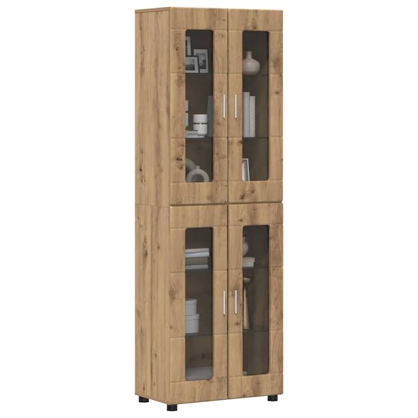 vidaXL Haut Armoire Ch&ecirc;ne artisanal 60 x 35 x 182 cm Bois d'ing&eacute;nierie