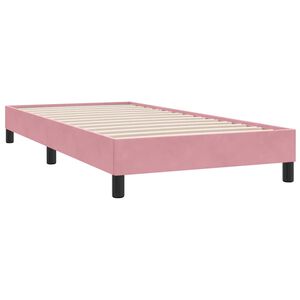 vidaXL Cadre de lit sans matelas rose 90x210 cm velours