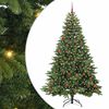 vidaXL Sapin de No&euml;l artificiel avec 300 LED Vert 210 cm PE et PVC