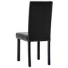 vidaXL Chaises &agrave; manger lot de 2 noir PVC