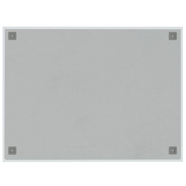vidaXL Tableau noir magn&eacute;tique mural blanc 80x60 cm verre tremp&eacute;