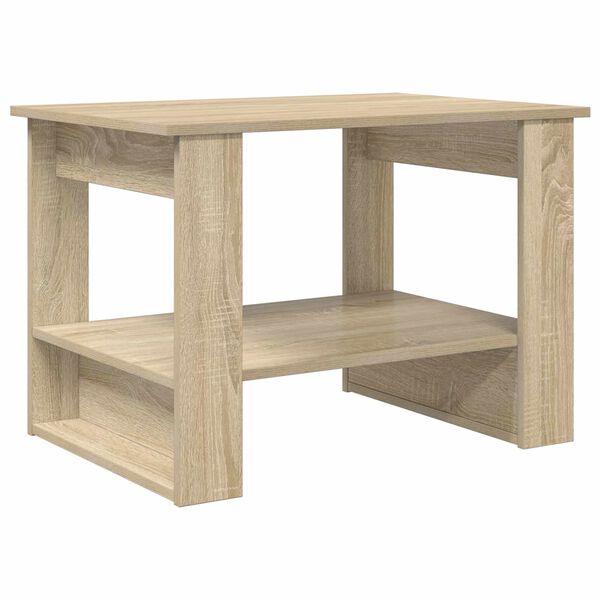 vidaXL Table basse Ch&ecirc;ne Sonoma 72 x 50 x 50 cm Bois d'ing&eacute;nierie