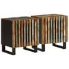 vidaXL Tables de chevet 2 pcs 40x34x46 cm bois massif de r&eacute;cup&eacute;ration