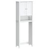 vidaXL Rangement au-dessus de la cuvette BERG blanc bois massif