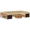 vidaXL Ensemble de canap&eacute;s d'ext&eacute;rieur 10 pcs Naturel et Beige