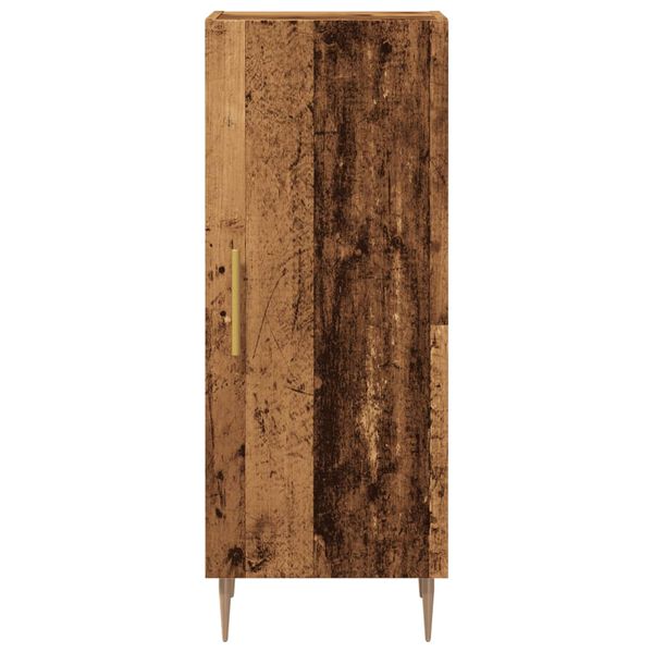 vidaXL Buffet vieux bois 34,5x34x90 cm bois d'ing&eacute;nierie