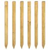 vidaXL Poteaux de cl&ocirc;ture 6 pi&egrave;ces Marron 150 cm Bois de pin massif