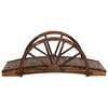 vidaXL Pont de jardin avec demi-roue 99x50x38 cm bois de sapin massif