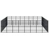 vidaXL Chenil d'ext&eacute;rieur pour chiens Acier 66,36 m&sup2;