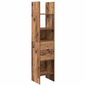 vidaXL Biblioth&egrave;que 2 niveaux 40 x 35 x 180 cm Bois d'ing&eacute;nierie