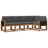 vidaXL Ensemble de canap&eacute;s d'ext&eacute;rieur 5 pc Naturel et Anthracite