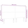 vidaXL T&ecirc;te de lit avec t&ecirc;te de lit Cr&egrave;me 160 cm Cuir synth&eacute;tique