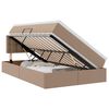 vidaXL Lit avec rangement et matelas Cappuccino 120 x 200 cm