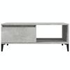 vidaXL Table basse Gris b&eacute;ton 90x50x36,5 cm Bois d'ing&eacute;nierie