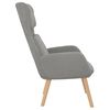 vidaXL Chaise de relaxation Gris clair Velours