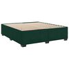 vidaXL Sommier &agrave; lattes de lit et matelas Vert fonc&eacute; 200x200cm Velours