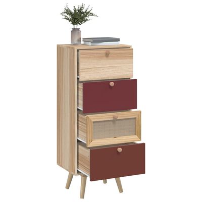 vidaXL Buffet haut avec tiroirs 40x30x95 cm bois d'ingénierie