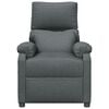 vidaXL Fauteuil de massage Gris foncé Tissu