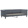 vidaXL Lit de repos gris fonc&eacute; 80x200 cm velours