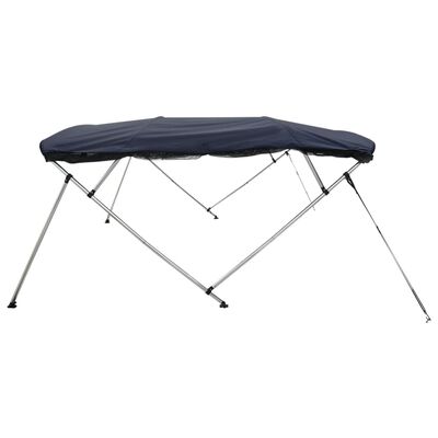 vidaXL Toit bimini à 4 arceaux parois en maille 243x(200-213)x137 cm