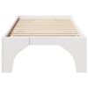 vidaXL Cadre de lit Blanc 75 x 190 cm Pin massif