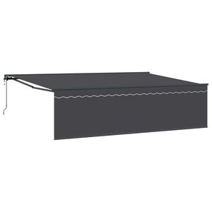vidaXL Auvent r&eacute;tractable Anthracite 500 &times; 300 cm