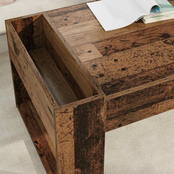 vidaXL Table basse Bois ancien 110 x 50 x 41 cm Bois d'ing&eacute;nierie
