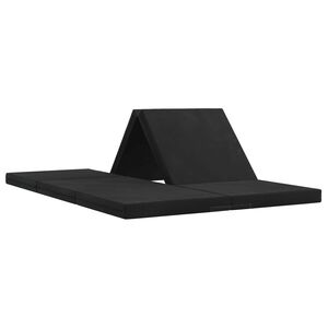 vidaXL Canap&eacute;-lit pliable 70 x 67 x 48 cm Noir